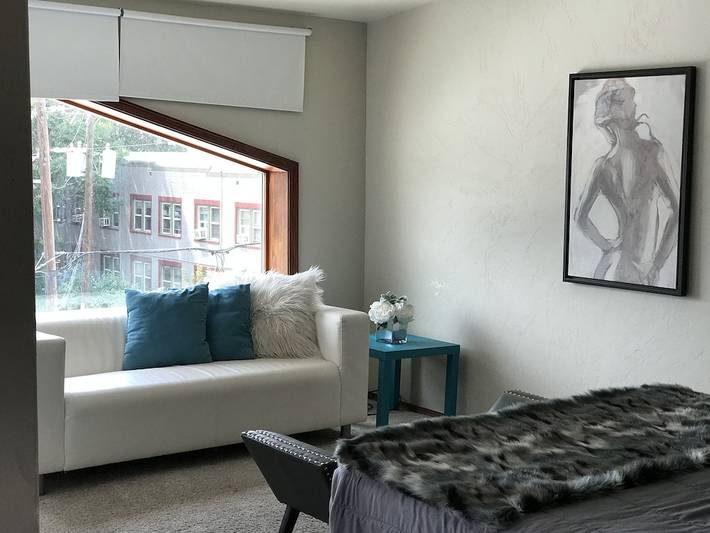 Loft for 6 people, with pool and hot tub as well as balcony, with pets in Denver