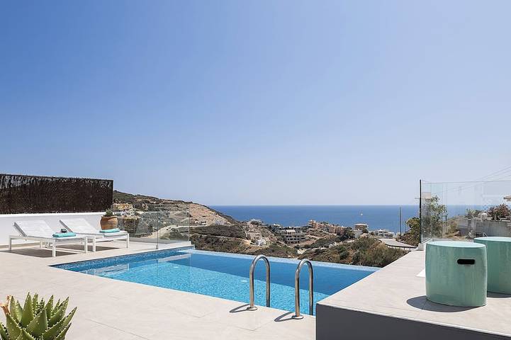 Maison de vacances pour 4 personnes, avec terrasse à Bali (Crète)
