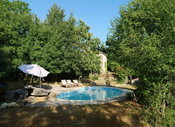 Gîte pour 13 personnes, avec piscine, animaux acceptés à Sérignac