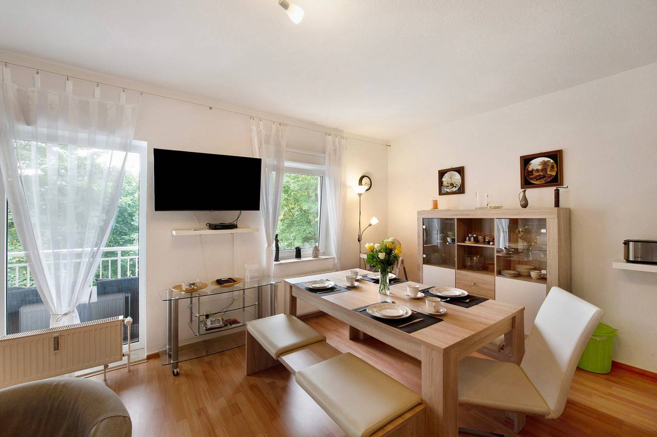 Appartement entier, Appartement "Kinderfreundliche Wohnung Am See" avec jardin privé, balcon et Wi-Fi in Nienhäger Hütte, Krakow am See