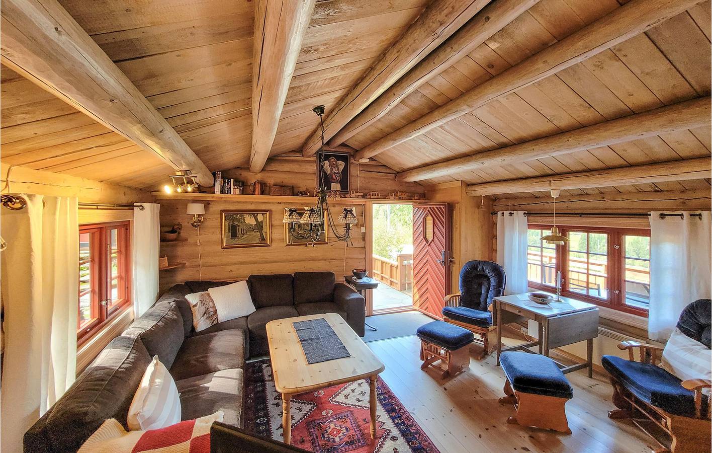 Feriehus for 7 personer med hage in Voss