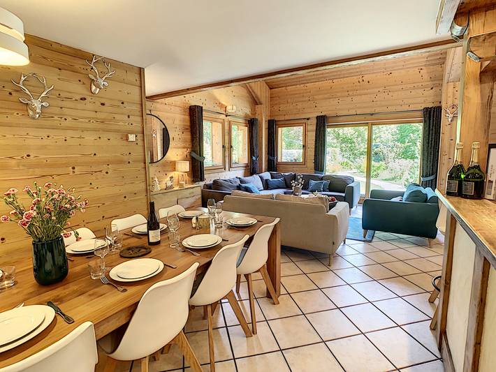 Gîte pour 10 personnes, avec sauna et jacuzzi ainsi que jardin et balcon à Les Gets - 2