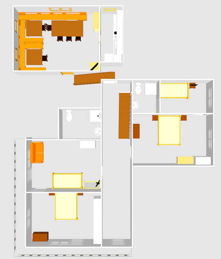 Ferienhaus für 8 Personen, mit Balkon und Ausblick sowie Garten im Lechtal - 4