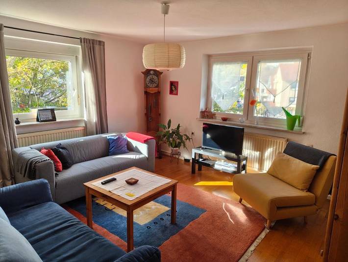 Ferienwohnung für 5 Personen, mit Terrasse und Garten sowie Ausblick in Blaustein