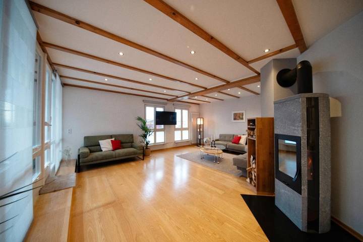 Ferienwohnung für 10 Personen, mit Sauna und Balkon sowie Ausblick, kinderfreundlich