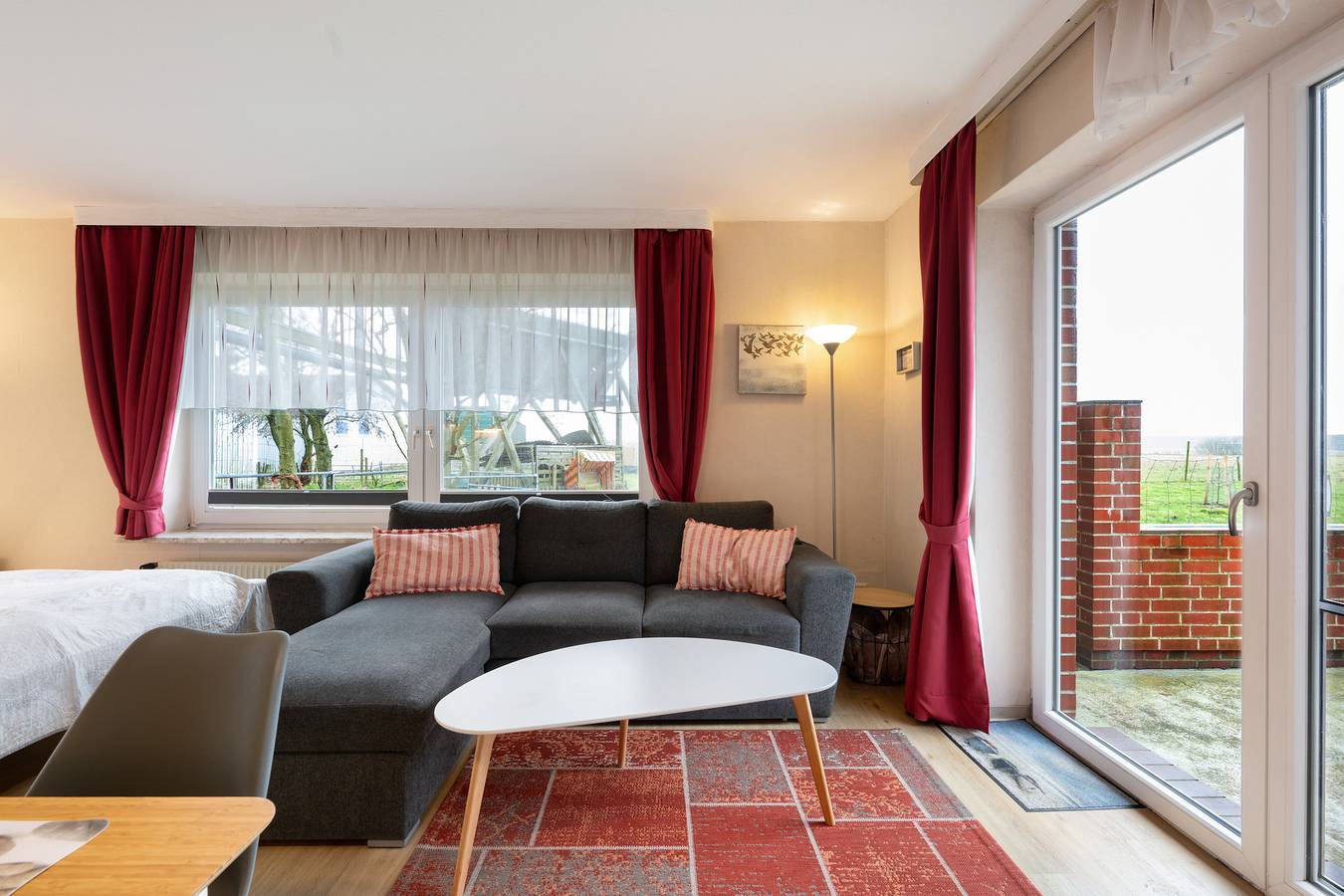 Ganze Wohnung, Ferienwohnung 'Deichblick 3' mit Gemeinschaftsgarten und -balkon in Westerkoog, Hedwigenkoog