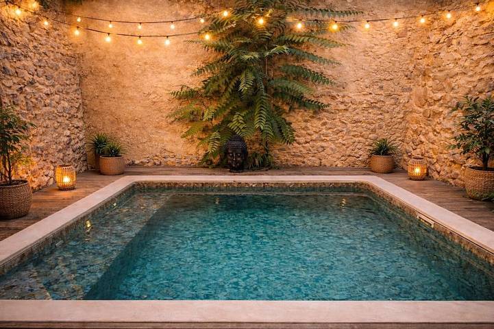 Location de vacances pour 6 personnes, avec terrasse à Bizanet