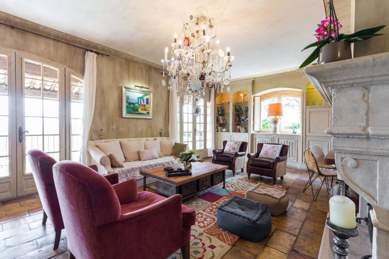 Luxury villa for 18 people with heated pool near Cannes in Mouans-Sartoux, Cannes region