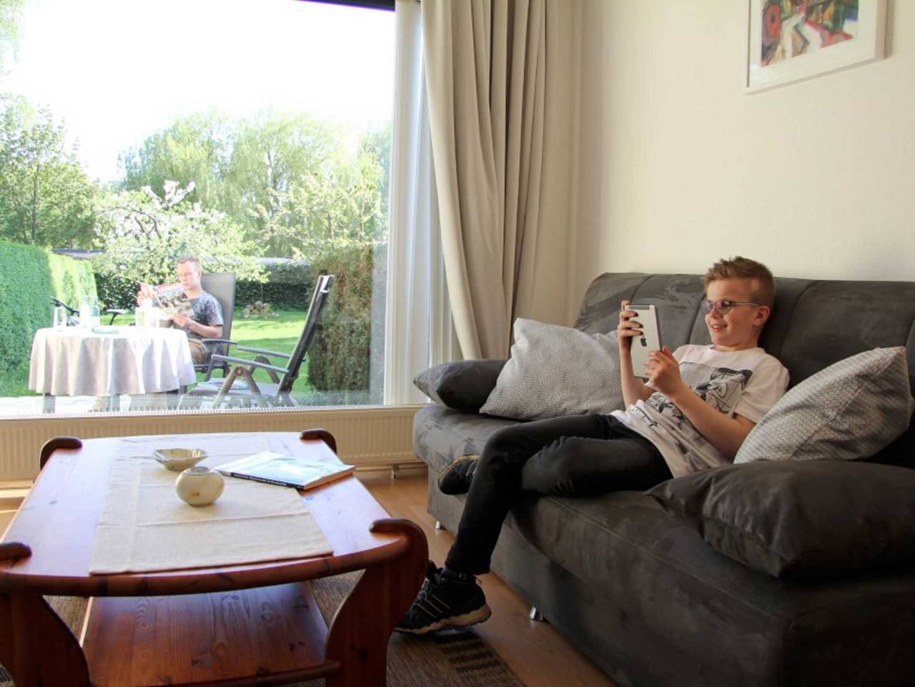 Ganze Ferienwohnung, Ferienwohnung im Hof Objekt-Id 121110 - Fewo Gänseblümchen Og Objekt-Id 121110 in Waren (Müritz), Müritz
