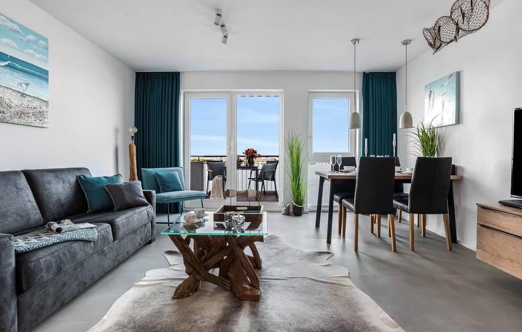 Ganze Ferienwohnung, Apartment mit Meerblick, Terrasse und Parkplatz, 1 km zum Strand in Olpenitz, Kappeln