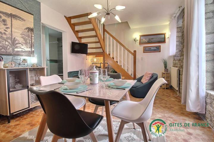 Gîte pour 4 personnes, avec jardin, animaux acceptés à Crach