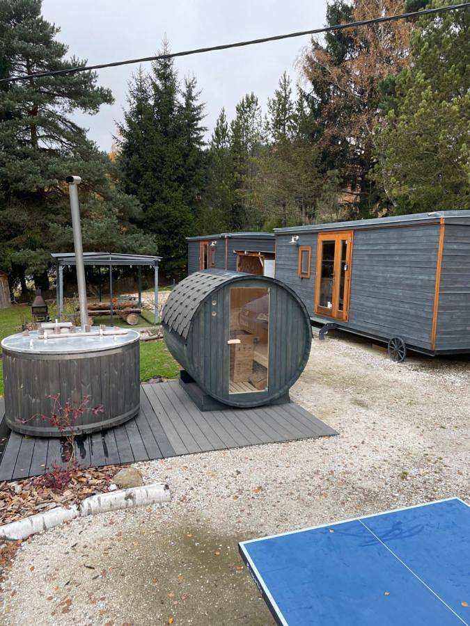 Camping voor 4 personen, with terras and tuin as well as sauna and uitzicht, met huisdier in Tsjechië