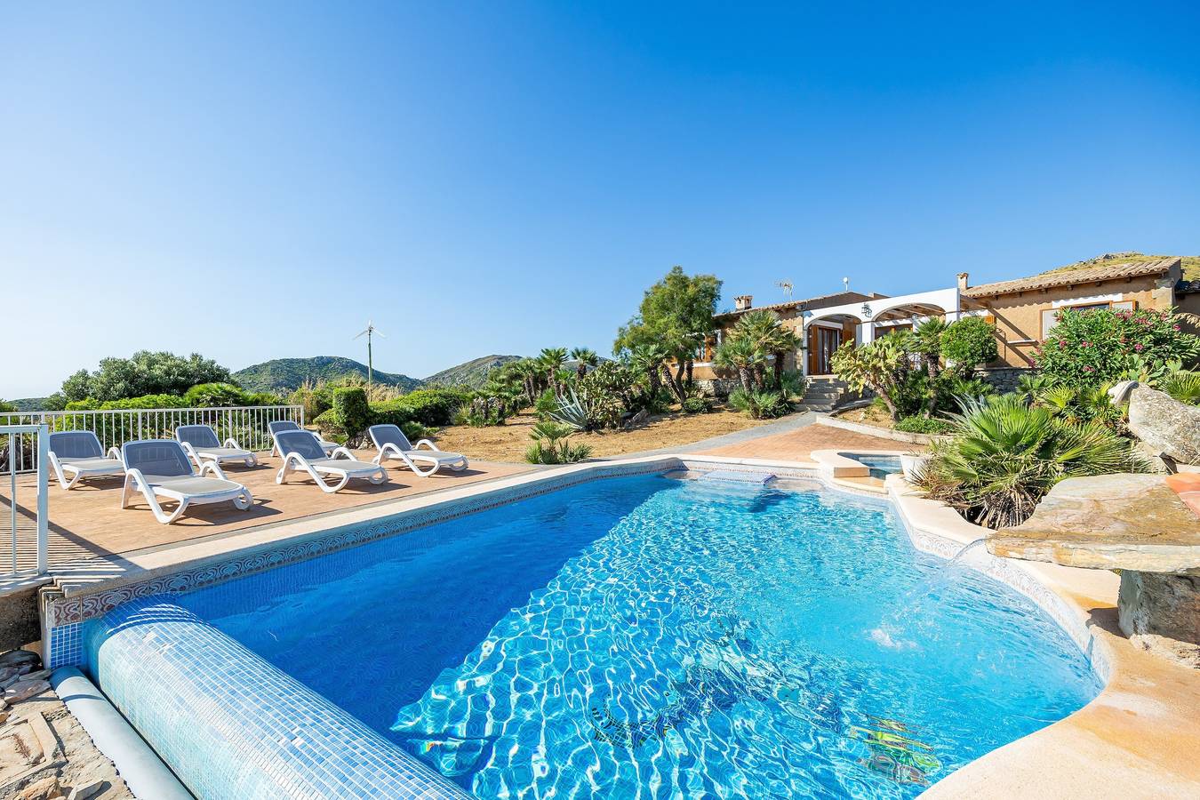 Casa de vacaciones 'Na Moli' con vistas al mar, piscina privada y Wi-Fi in Cala Torta, Artà