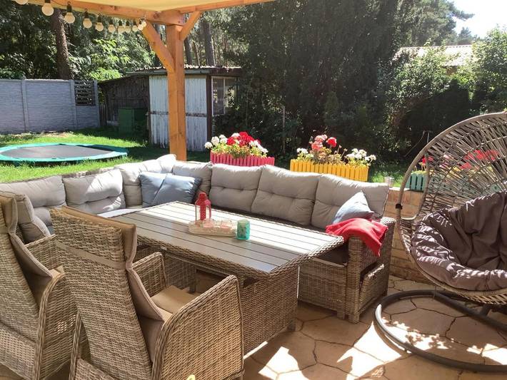 Ferienhaus für 6 Personen, mit Terrasse und Garten sowie Ausblick