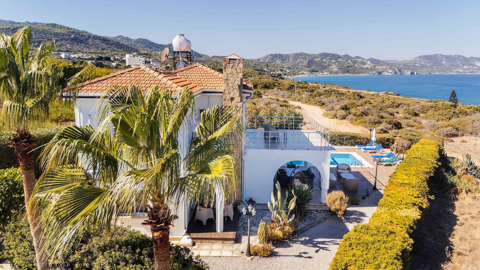 Villa Georgina con piscina privada y vistas al mar in República Turca del Norte de Chipre