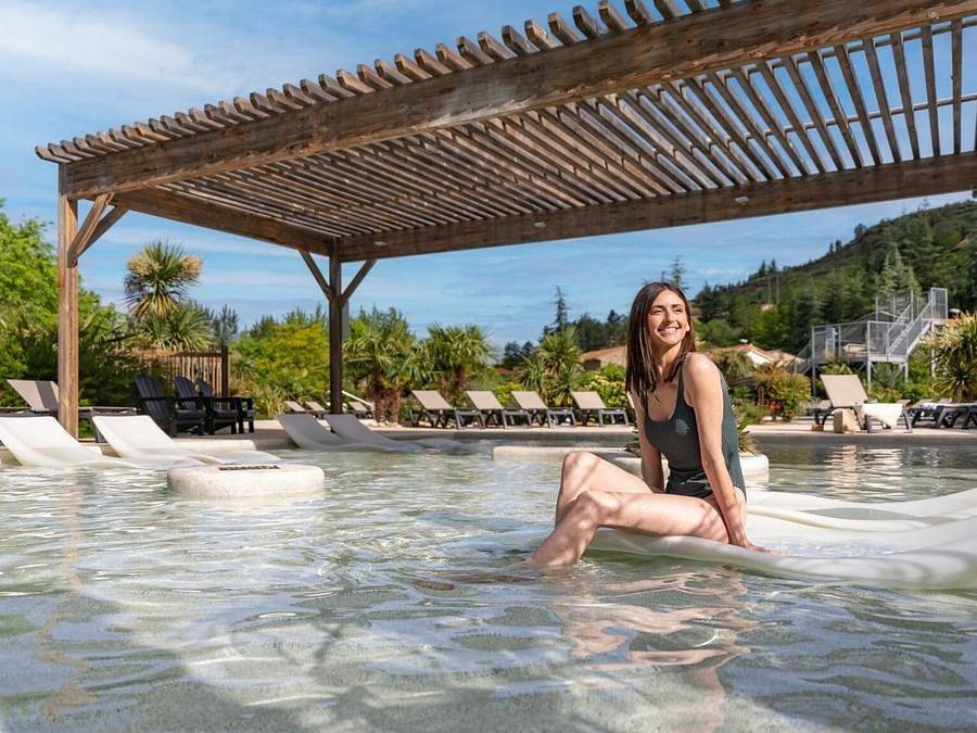 Camping Sandaya Les Rivages - Mobile home 6 persons - Cottage Lévézou 6p 3bed 2bath Premium air conditioning in Millau, Parc naturel régional des Grands Causses