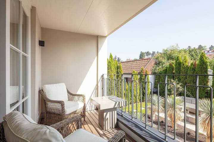 Ferienwohnung für 6 Personen, mit Balkon und Sauna sowie Garten - 1