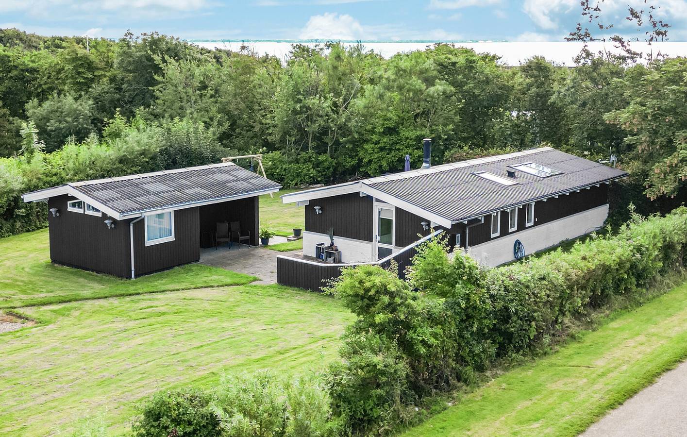 Feriehus for 6 personer med terrasse in Ejsingholm, Limfjord i Vestjylland