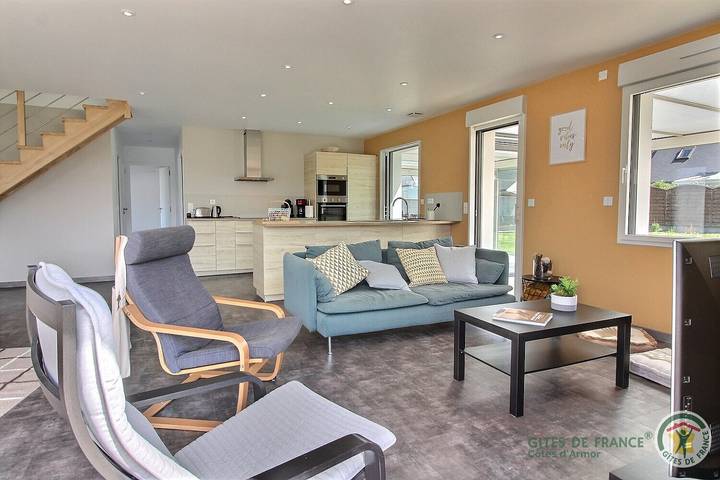 Gîte pour 6 personnes, avec jardin et terrasse, animaux acceptés dans Île-Grande - 4