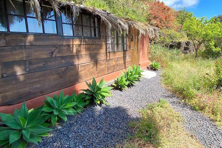 Cabaña de madera para 4 personas, con jardín en La Palma