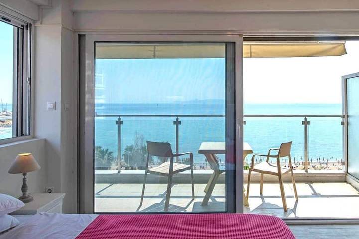 Ganze Wohnung, Hervorragendes Studio mit Meerblick an der Athener Riviera in Athen, Süd-Athen