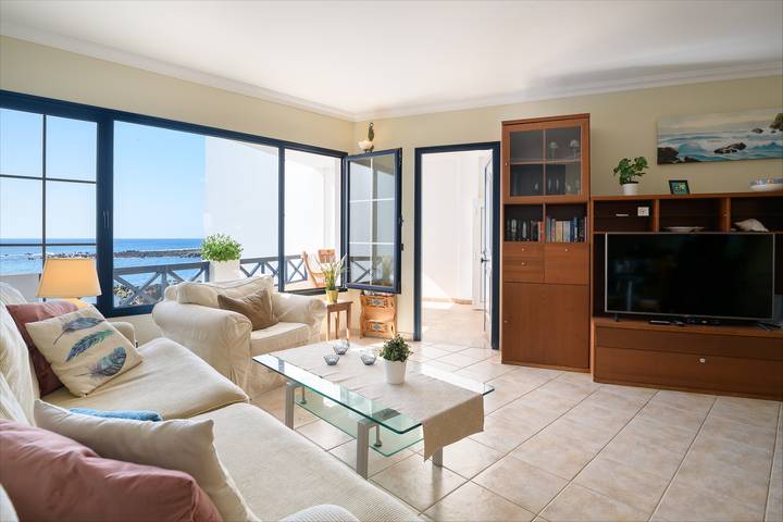 Charmantes Ferienhaus "Casa Rivera" in Strandnähe mit Meerblick, Wlan, Balkon und Terrasse in Punta de las Mujeres, Haría