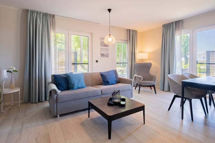 Ferienwohnung für 4 Personen, mit Terrasse und Sauna, mit Haustier in Wustrow