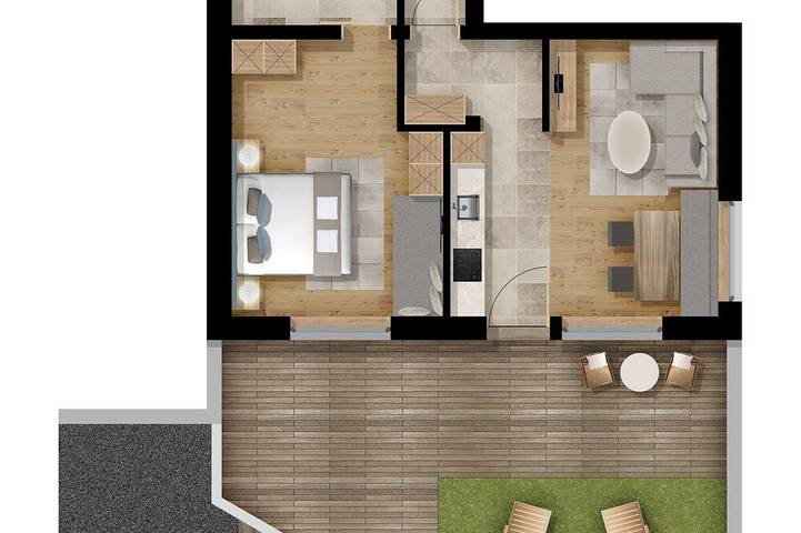 Ferienwohnung für 4 Personen, mit Sauna und Whirlpool sowie Garten und Pool in Sautens