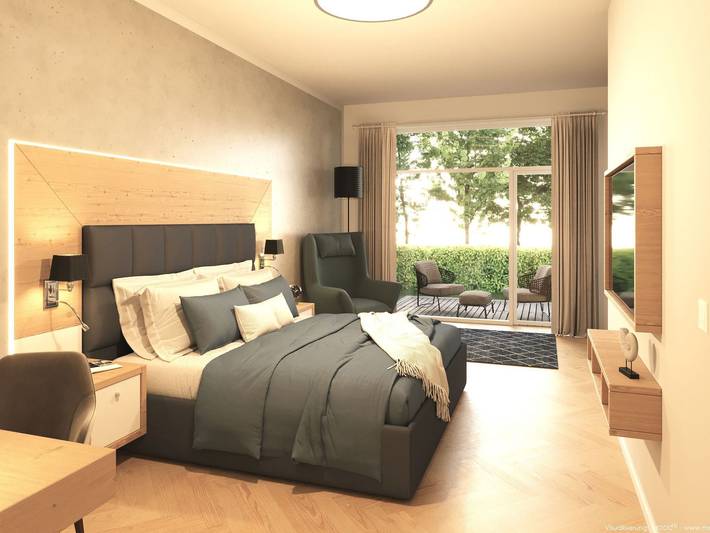 Hotel für 2 Personen, mit Seeblick und Garten in Bensersiel