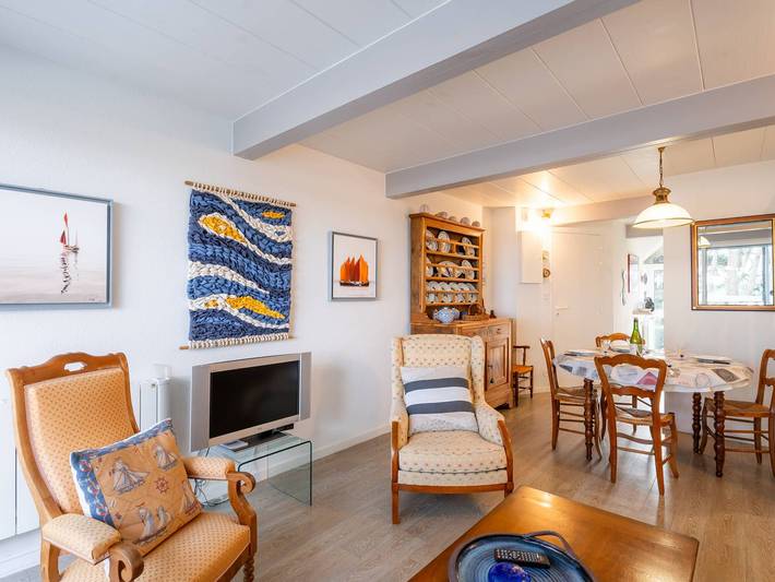 Ganze Wohnung, La Trinité-sur-Mer, 3-Zimmer-Maisonette, 4 Pers, Balkon, Parkplatz, strandnah in La Trinité-sur-Mer, Côte des Mégalithes