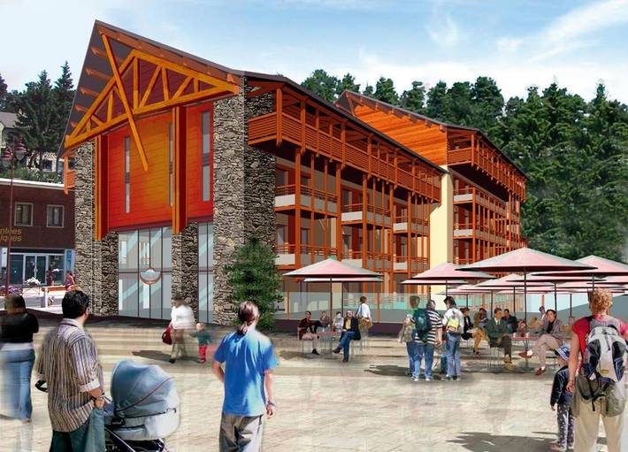 Appart’hôtel pour 2 personnes, avec sauna ainsi que terrasse et piscine, animaux acceptés