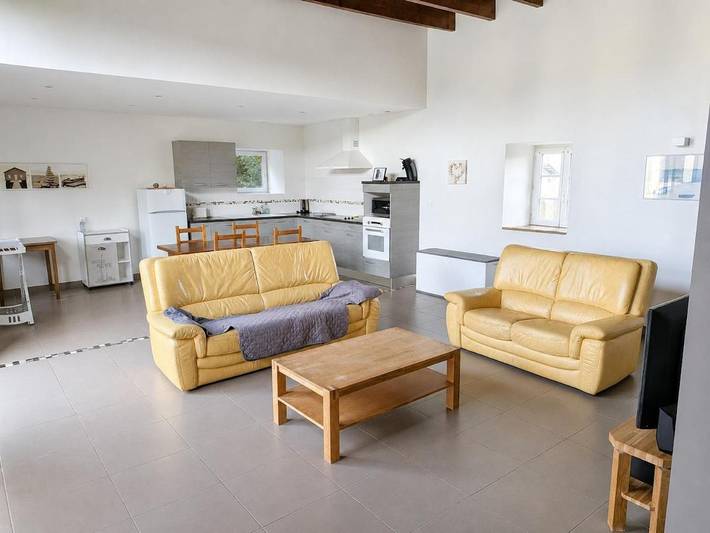 Maison de vacances pour 4 personnes, avec Terrasse ainsi que Piscine et Vue à Langoat