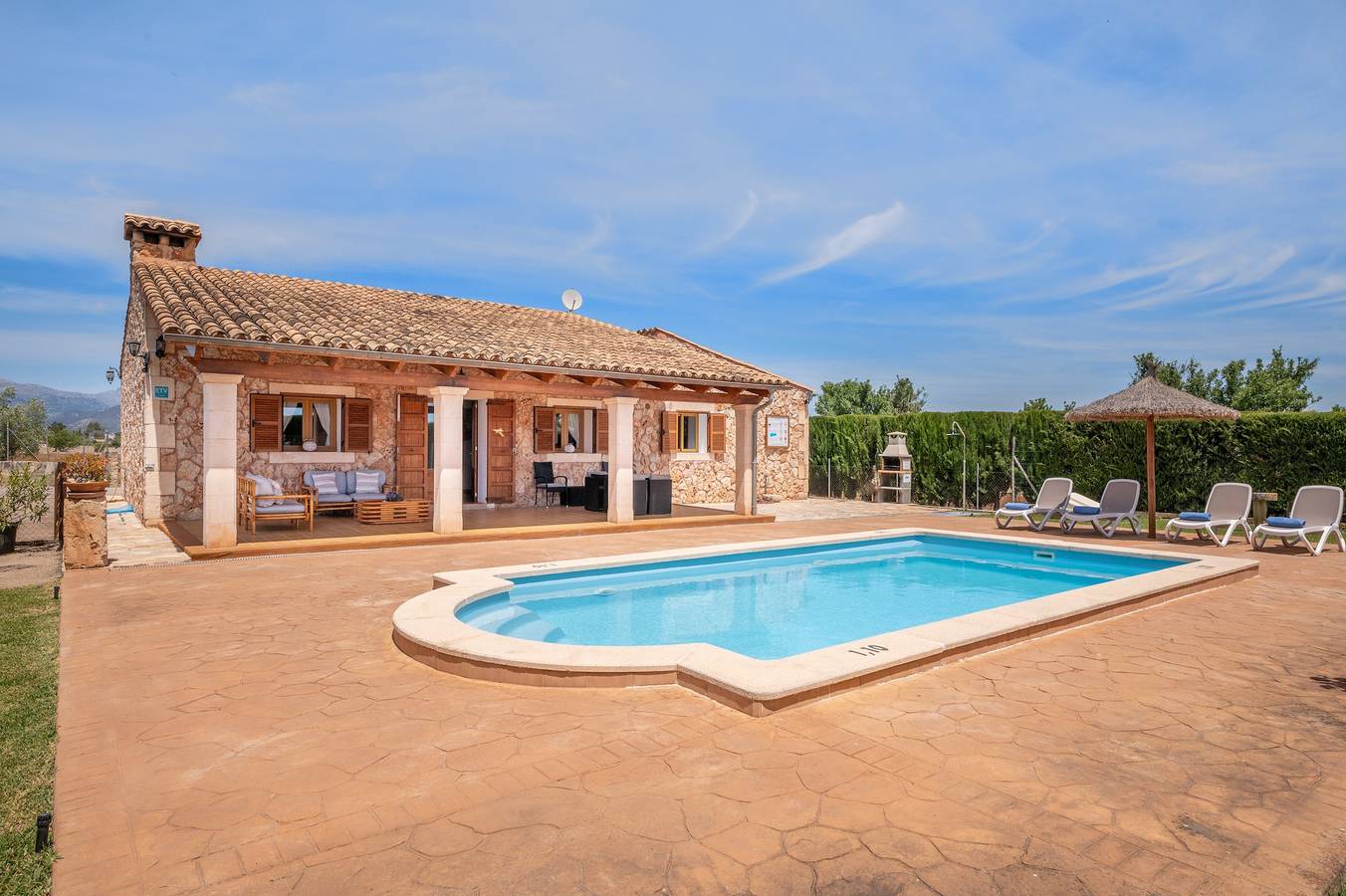 Ferienhaus Can grau petit mit Pool und Wlan in Sencelles, Mallorca Inselmitte