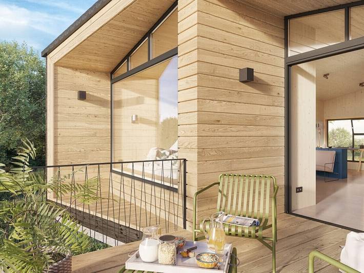 Ferienhaus für 4 Personen, mit Garten und Whirlpool sowie Balkon und Sauna in Wangels - 2