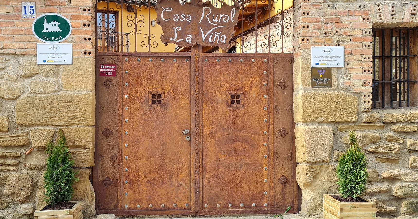 Casa Rural 'La Viña 2' mit gemeinsamer Terrasse, gemeinsamem Garten und Wlan in Cuzcurrita de Río Tirón, La Rioja Provinz