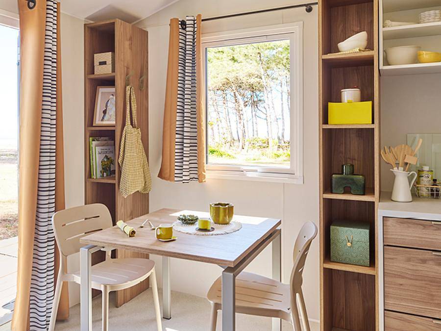 Camping La Sinope - Stacaravan 2 personen - Stacaravan - Stuido 1 kamer 2 pers. in Quinéville, Cherbourg en omgeving