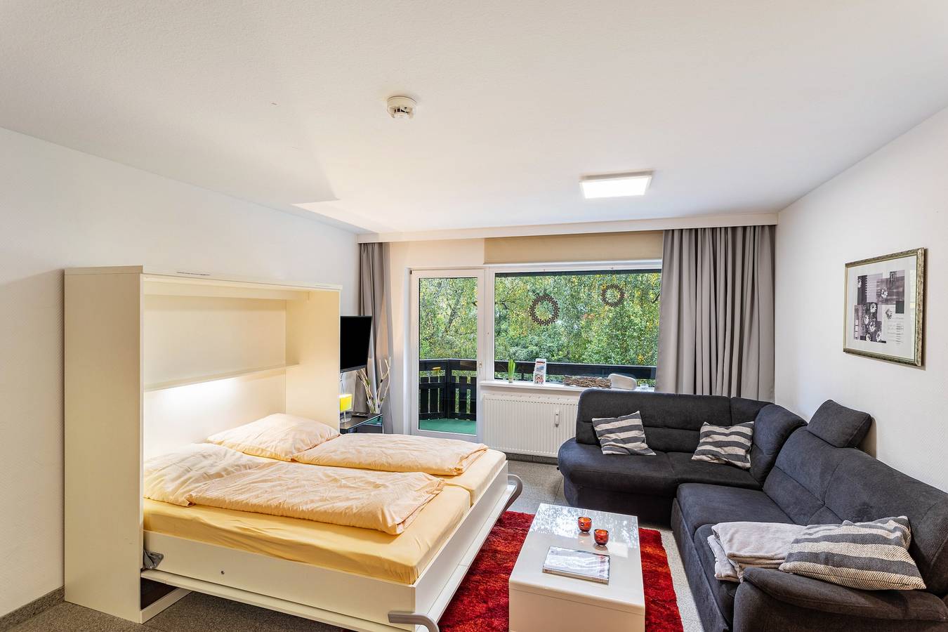 Ganze Wohnung, Ferienwohnung 'Gästehaus Kurpark Wohnung Typ 19' mit Balkon und Wi-Fi in Willingen, die Mittelgebirge