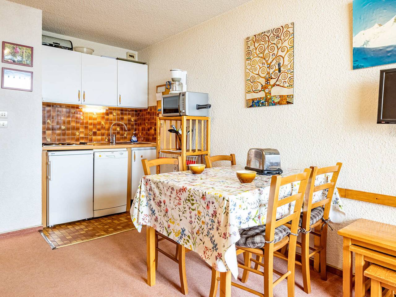Ganzes Studio, Gemütliches Studio, Südbalkon, direkt an Pisten und Geschäften, 4 Pers. in Saint-François-Longchamp, Le Grand Domaine