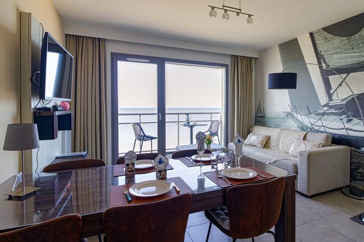 Gîte pour 6 personnes, avec balcon, animaux acceptés à Bray-Dunes