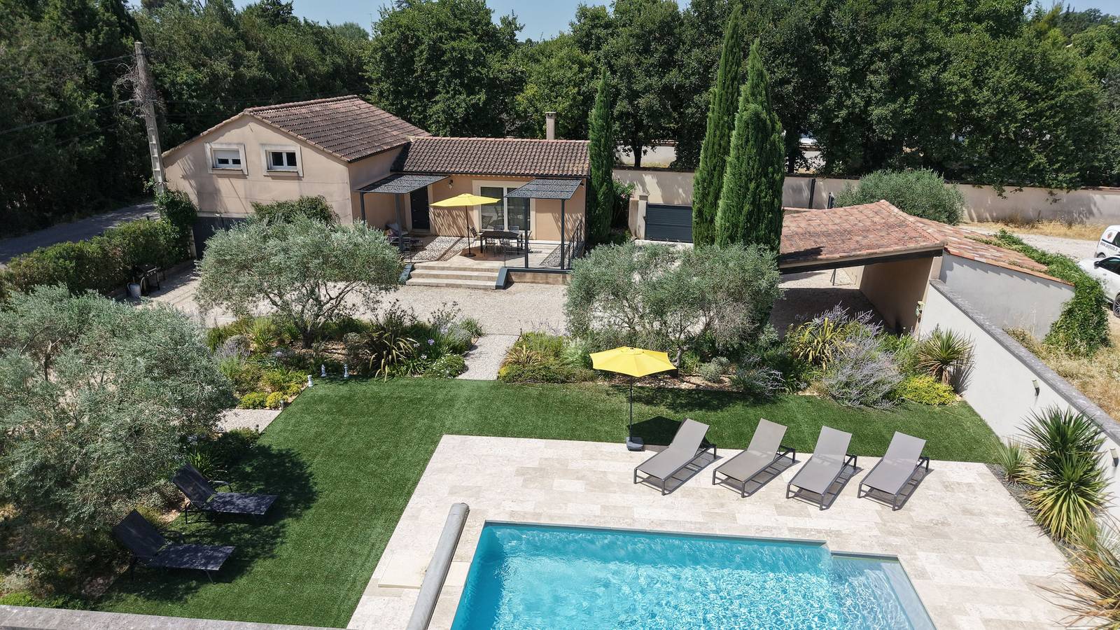 Villa moderne piscine, vue Ventoux, 6 pers. Carpentras in Carpentras, Vaucluse