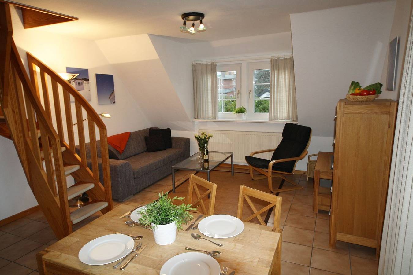 Ganze Wohnung, Lichtdurchflutete Ferienwohnung in ruhiger Lage mit Sauna in Westerland in Westerland, Sylt (Gemeinde)