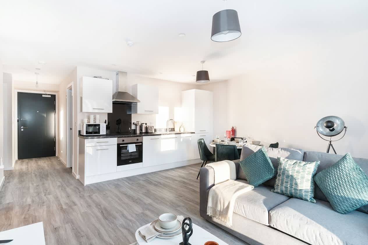 Ganze Wohnung, Bright Contemporary 2Bed Apartment in Manchester in Manchester, Greater Manchester