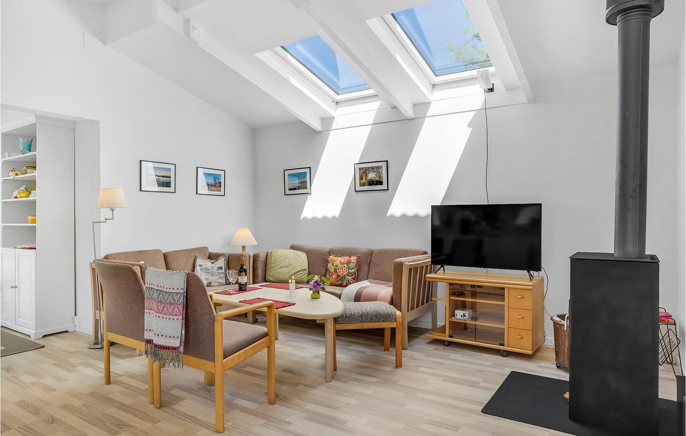 Vacation house for 6 people with terrace in Skibby, Frederikssund Region