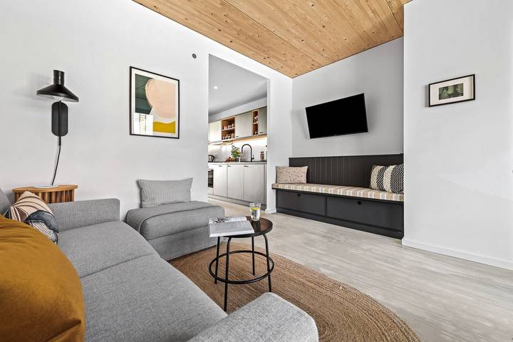 Ferienwohnung für 4 Personen, mit Ausblick und Garten sowie Sauna, mit Haustier in Hohwacht