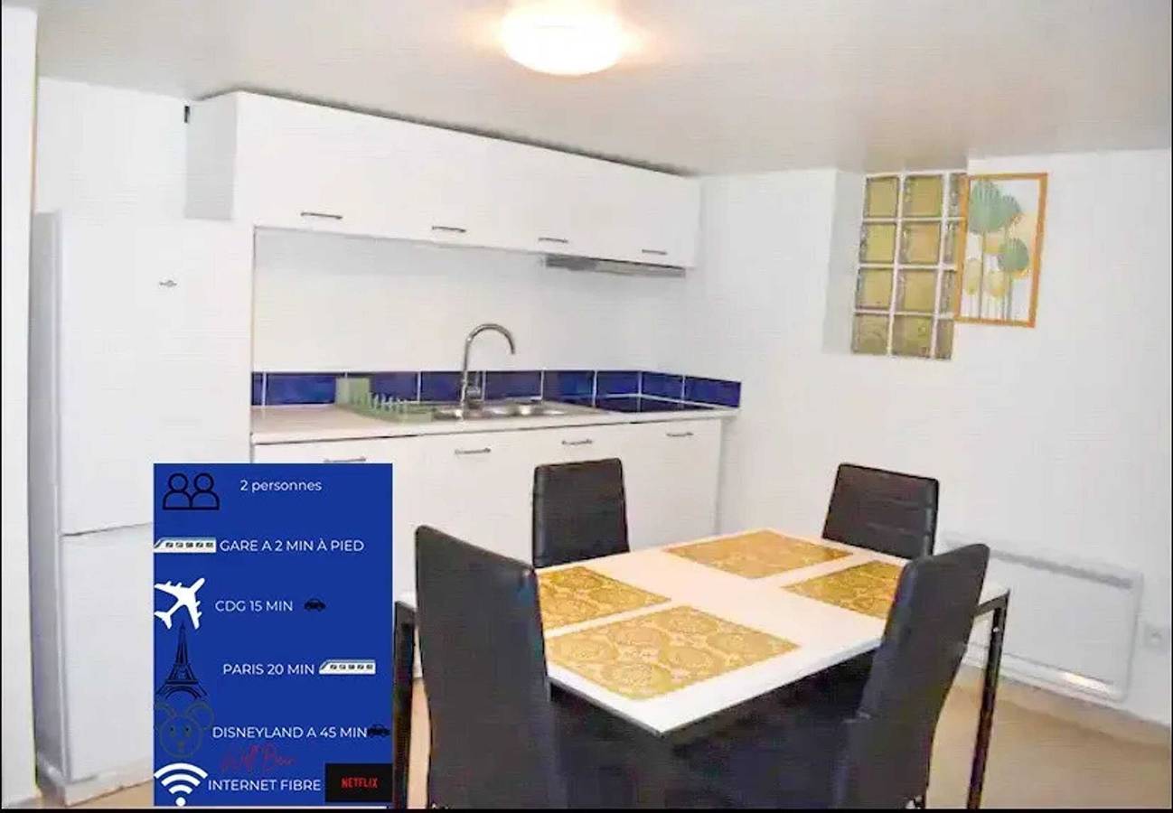 Apartamento entero, Acogedor apartamento en Arnouville - 34 m² con vista al jardín in Valle del Oise