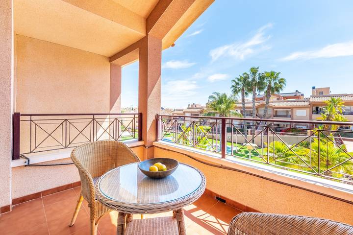Ferienhaus 'casa en la playa con piscina y terraza S.T' in Santa Pola, Costa Blanca