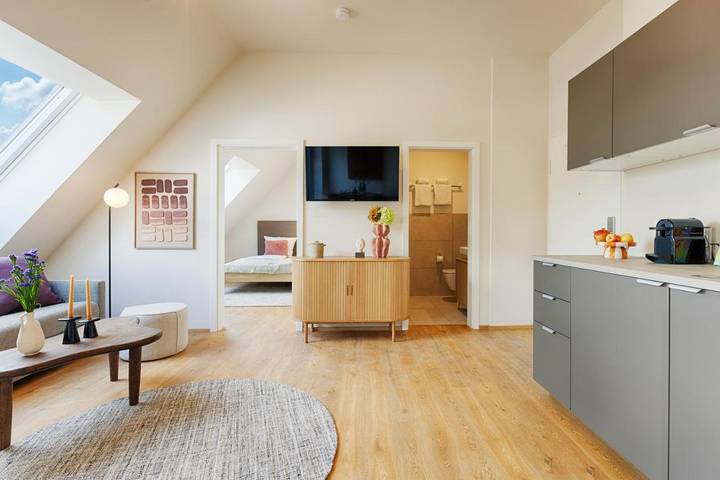 Ferienwohnung für 2 Personen, mit Balkon und Terrasse