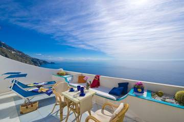 Gîte pour 2 personnes, avec balcon/terrasse et vue sur l’océan à Praiano