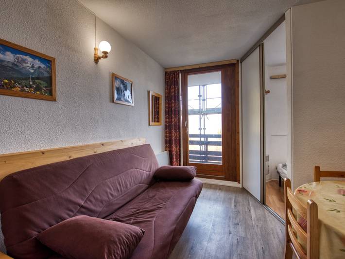 Ganze Wohnung, Ski-in Apartment für 5 Personen, Balkon, Morillon 1100 in Station de Morillon, Grand Massif