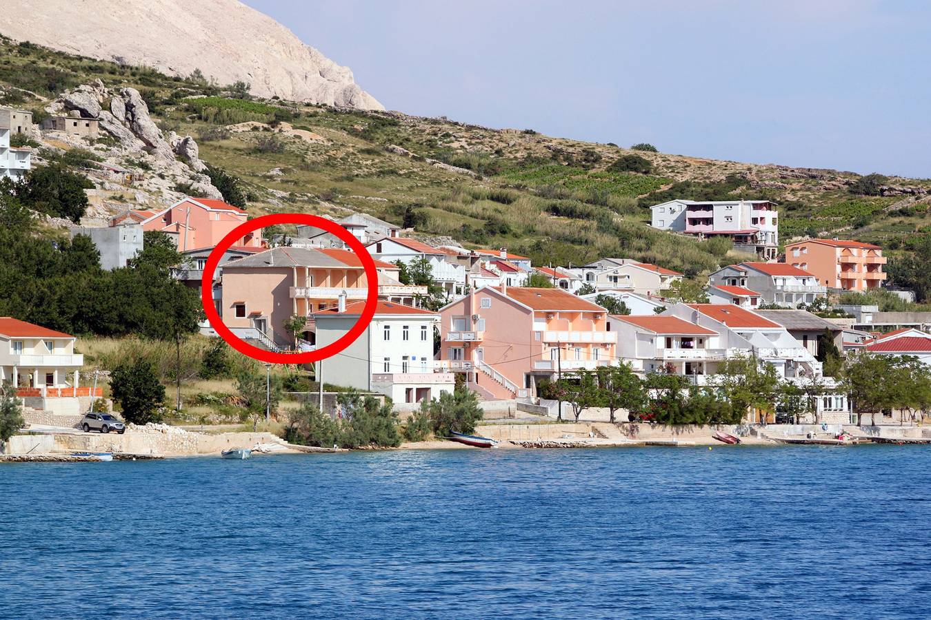 Ganze Wohnung, 1-Zimmer-Ferienwohnung am Strand Metajna (Pag) A-6522-a in Metajna, Pag